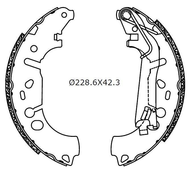 Bremsbackensatz Omnicraft 2255730