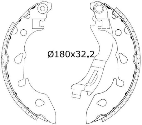 Bremsbackensatz Omnicraft 2255736