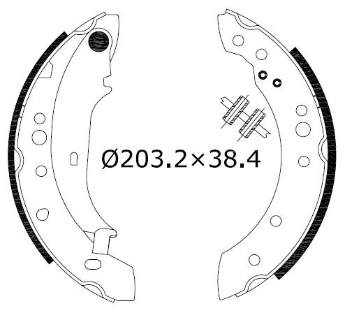 Bremsbackensatz Omnicraft 2255761