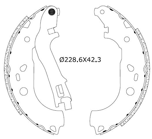 Bremsbackensatz Omnicraft 2255795