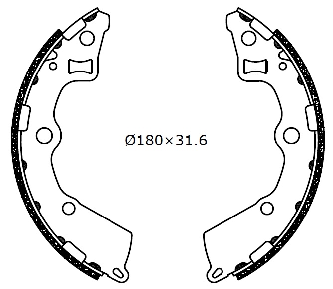 Bremsbackensatz Omnicraft 2255801