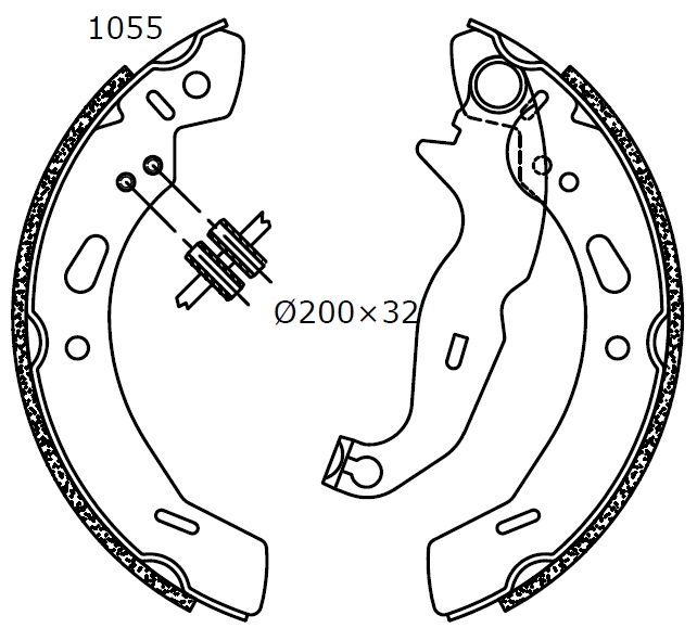 Bremsbackensatz Omnicraft 2255819