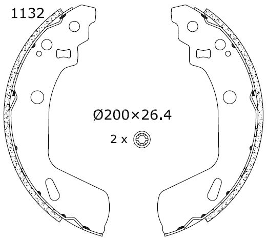 Bremsbackensatz Omnicraft 2255855