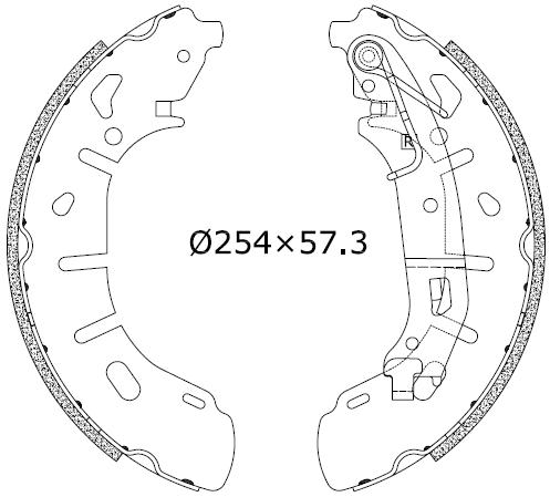 Bremsbackensatz Omnicraft 2255861