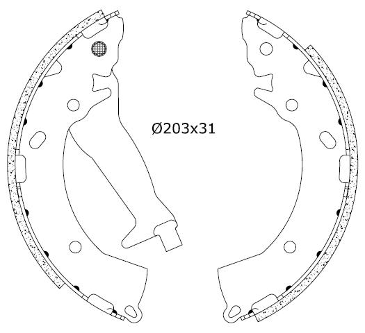 Bremsbackensatz Omnicraft 2255869