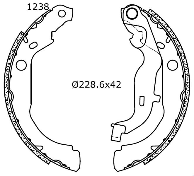 Bremsbackensatz Omnicraft 2255887