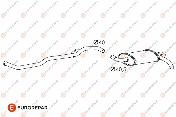 Endschalldämpfer EUROREPAR 1609228080