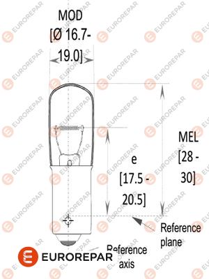 Glühlampe, Schlussleuchte EUROREPAR 1616431080