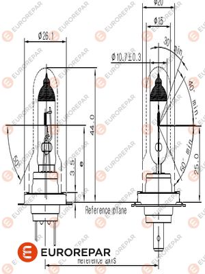 Glühlampe, Hauptscheinwerfer EUROREPAR 1616431480