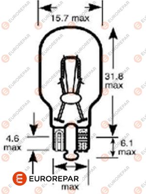 Glühlampe, Rückfahrleuchte EUROREPAR 1616431780