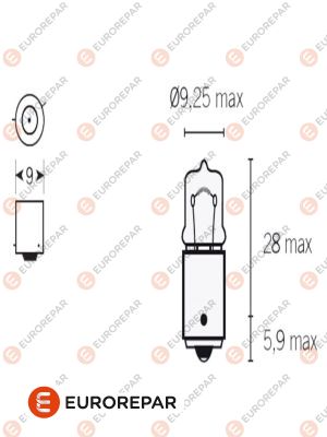 Glühlampe, Park-/Positionsleuchte EUROREPAR 1616431880