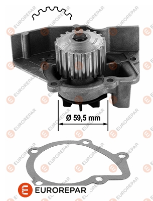 Wasserpumpe, Motorkühlung EUROREPAR 1637172280