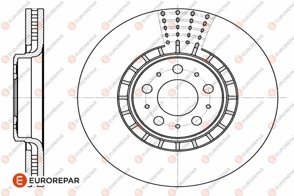 Bremsscheibe EUROREPAR 1642753980