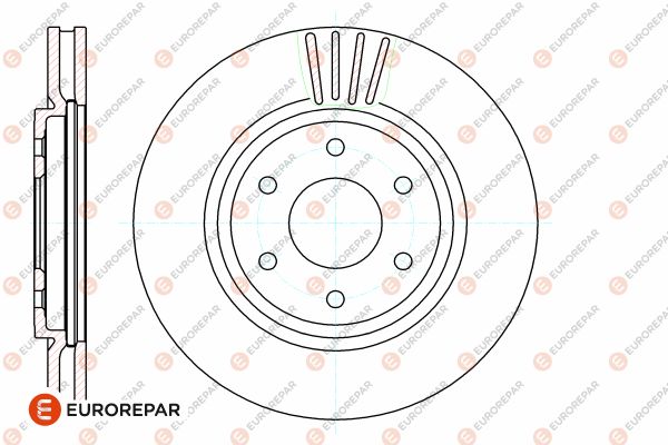 Bremsscheibe EUROREPAR 1642758580