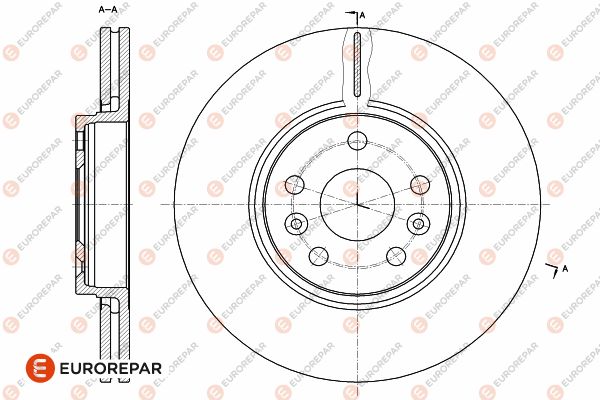 Bremsscheibe EUROREPAR 1642760880