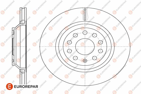 Bremsscheibe EUROREPAR 1642767980