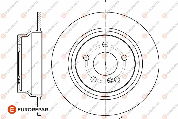 Bremsscheibe EUROREPAR 1642768280