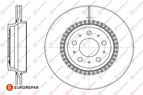 Bremsscheibe EUROREPAR 1642769780