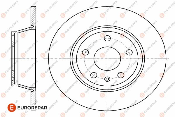 Bremsscheibe EUROREPAR 1642770180