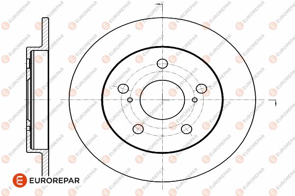 Bremsscheibe EUROREPAR 1642770380