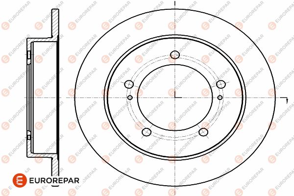Bremsscheibe EUROREPAR 1642770780