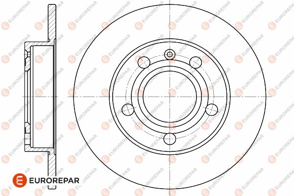 Bremsscheibe EUROREPAR 1642771680
