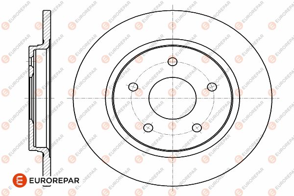 Bremsscheibe EUROREPAR 1642773080