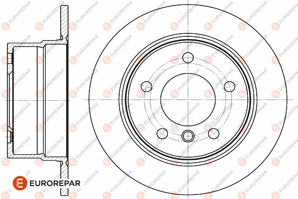 Bremsscheibe EUROREPAR 1642774280