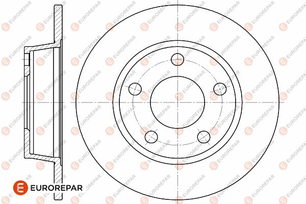 Bremsscheibe EUROREPAR 1642776180
