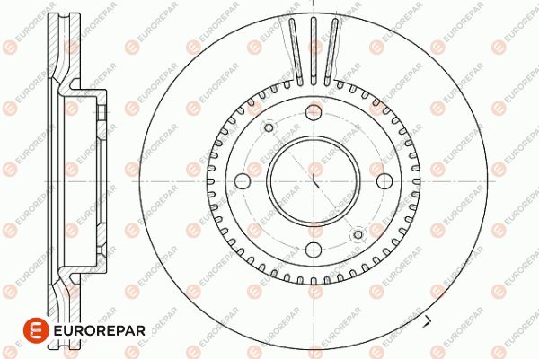 Bremsscheibe EUROREPAR 1642779180