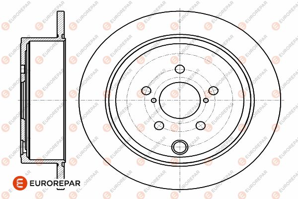 Bremsscheibe EUROREPAR 1642779480