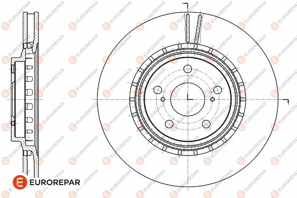Bremsscheibe EUROREPAR 1642781780