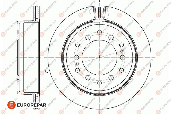 Bremsscheibe EUROREPAR 1667852880