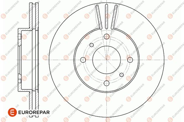 Bremsscheibe EUROREPAR 1667858280