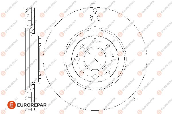 Bremsscheibe EUROREPAR 1667858380