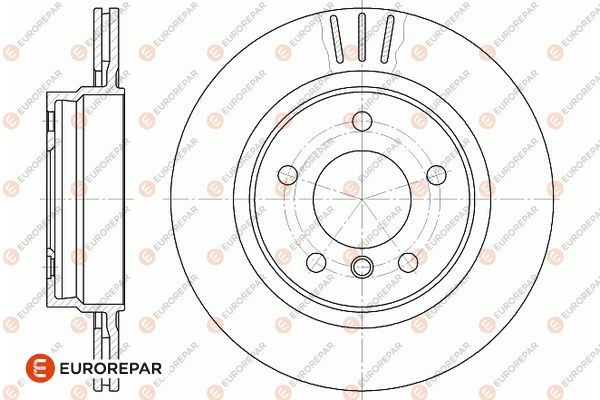 Bremsscheibe EUROREPAR 1667859180