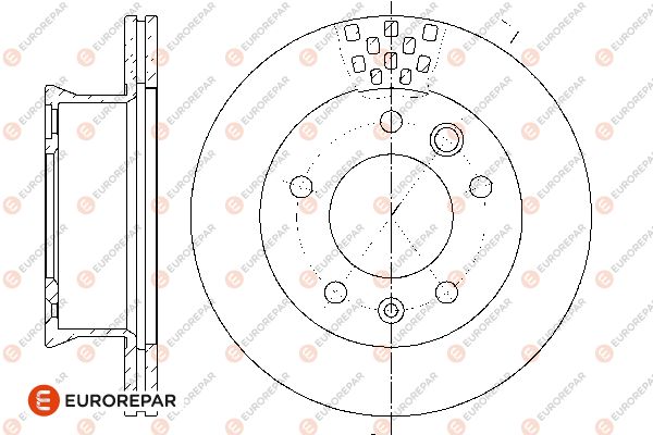 Bremsscheibe EUROREPAR 1667859480