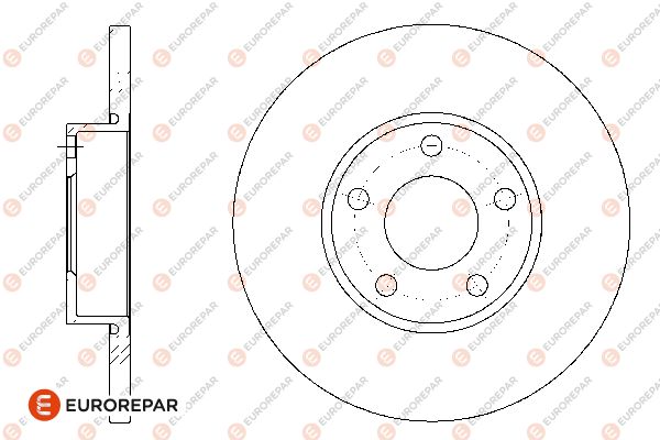 Bremsscheibe EUROREPAR 1667859580