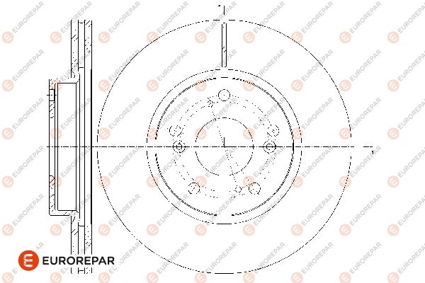 Bremsscheibe EUROREPAR 1667860980