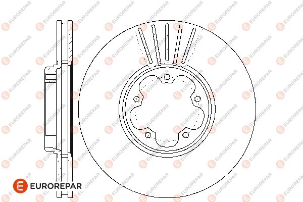 Bremsscheibe EUROREPAR 1667862180
