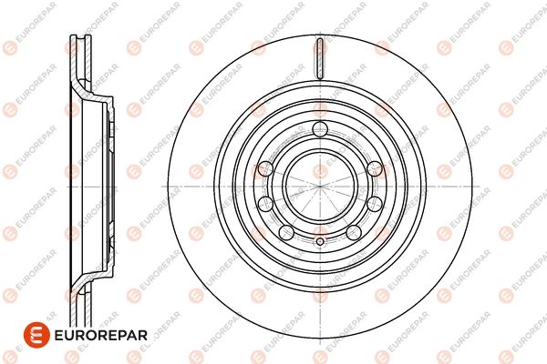 Bremsscheibe EUROREPAR 1667867080