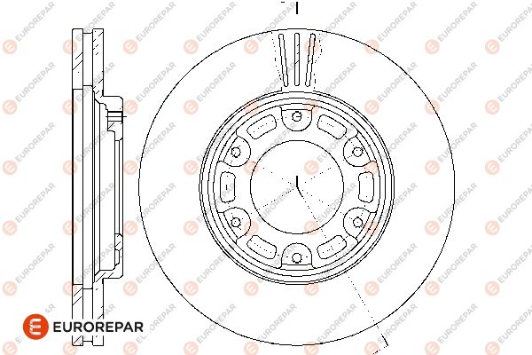 Bremsscheibe EUROREPAR 1667867480