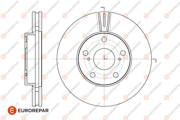 Bremsscheibe EUROREPAR 1667867580