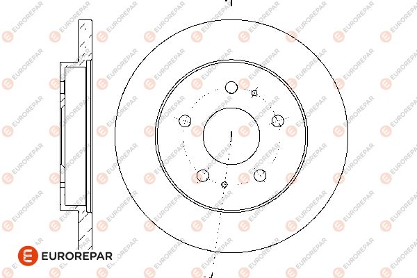 Bremsscheibe EUROREPAR 1667869980