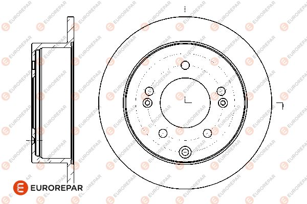 Bremsscheibe EUROREPAR 1667871780