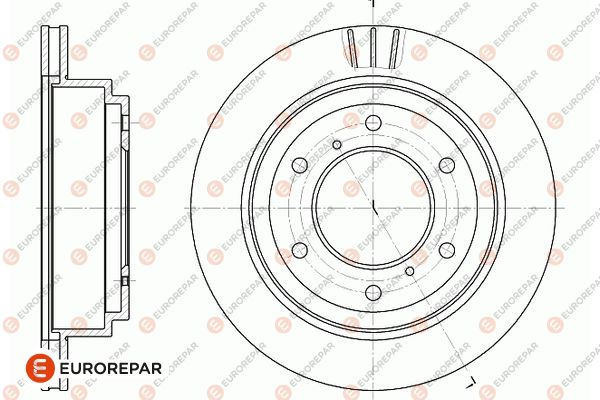 Bremsscheibe EUROREPAR 1667872380