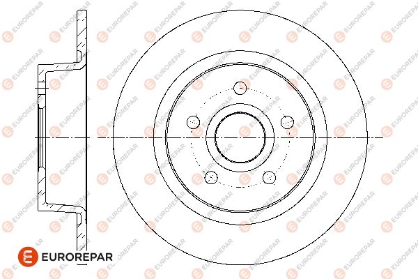 Bremsscheibe EUROREPAR 1676007880