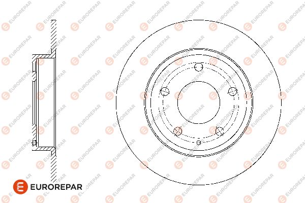 Bremsscheibe EUROREPAR 1676008480