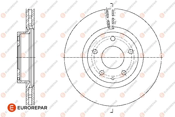Bremsscheibe EUROREPAR 1676008580