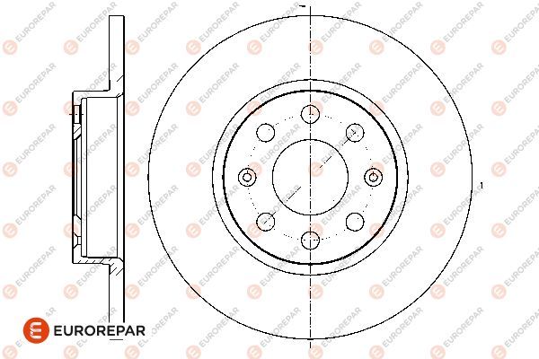 Bremsscheibe EUROREPAR 1676009780